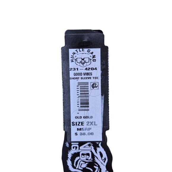 Hustle Gang Men's Size 2XL Good Vibes Short Sleeve Yellow Surf Club (40) - Picture 5 of 8